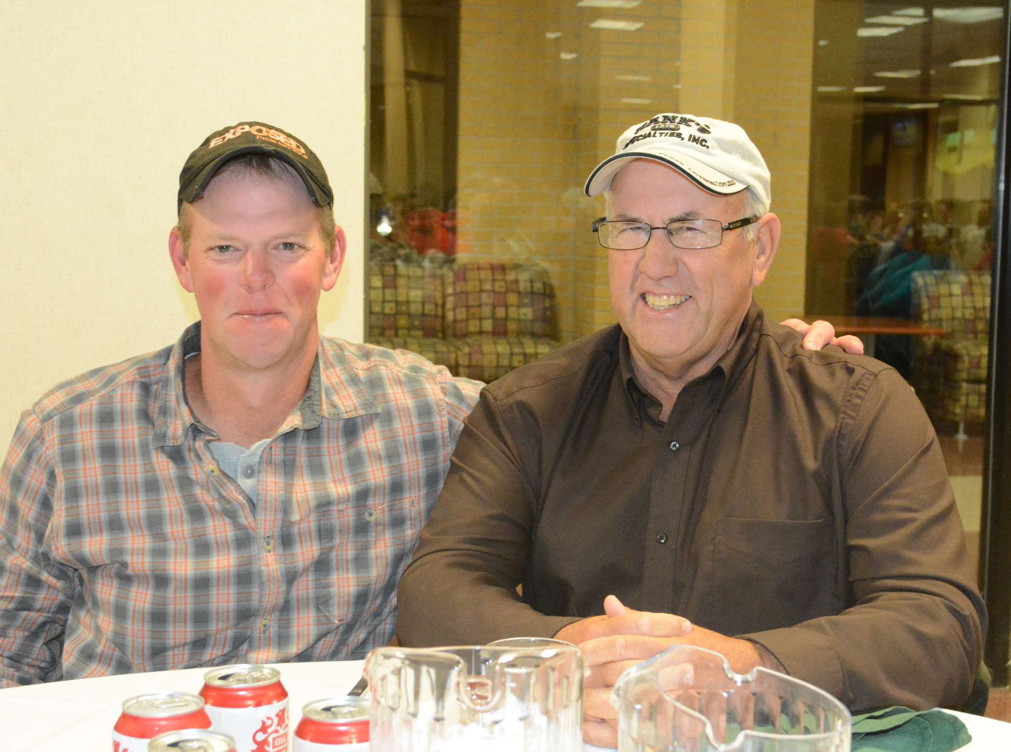 A banquet after the Day 3 weigh-in capped off the 2015 Old Milwaukee B.A.S.S. Nation Championship. With the pressure off, everyone could relax, like South Dakota's Jami Fralick and his dad, Monty Fralick.