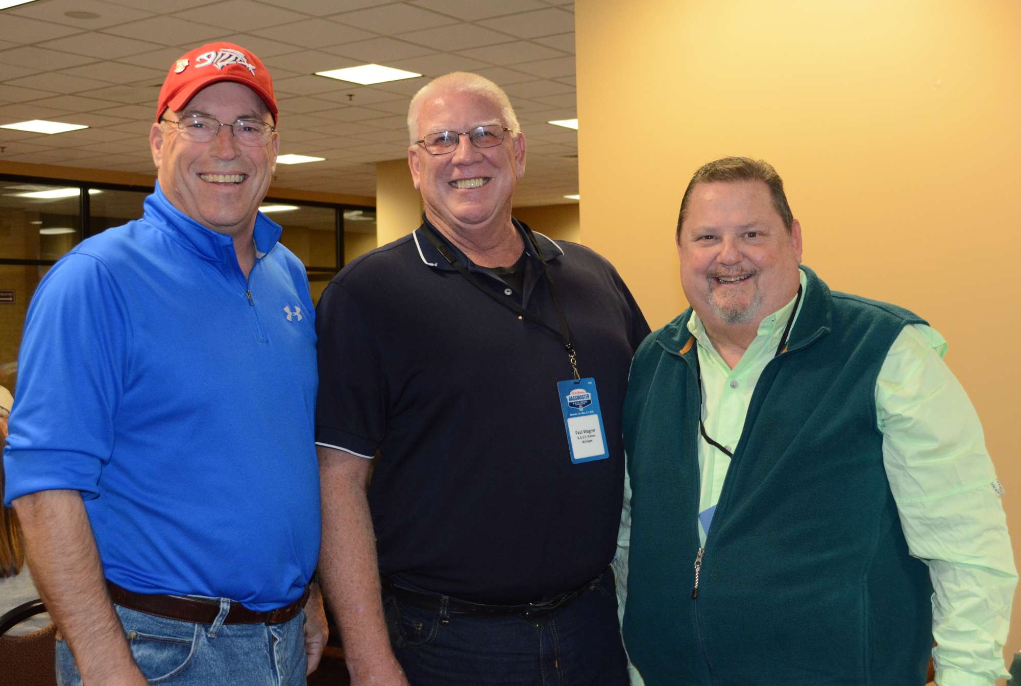 We like to call this Michigan's Team Paul -- incoming president Paul Rambo, youth director Paul Wagner and outgoing president Paul Sacks. We are still looking for evidence that there are other men in Michigan not named Paul ...