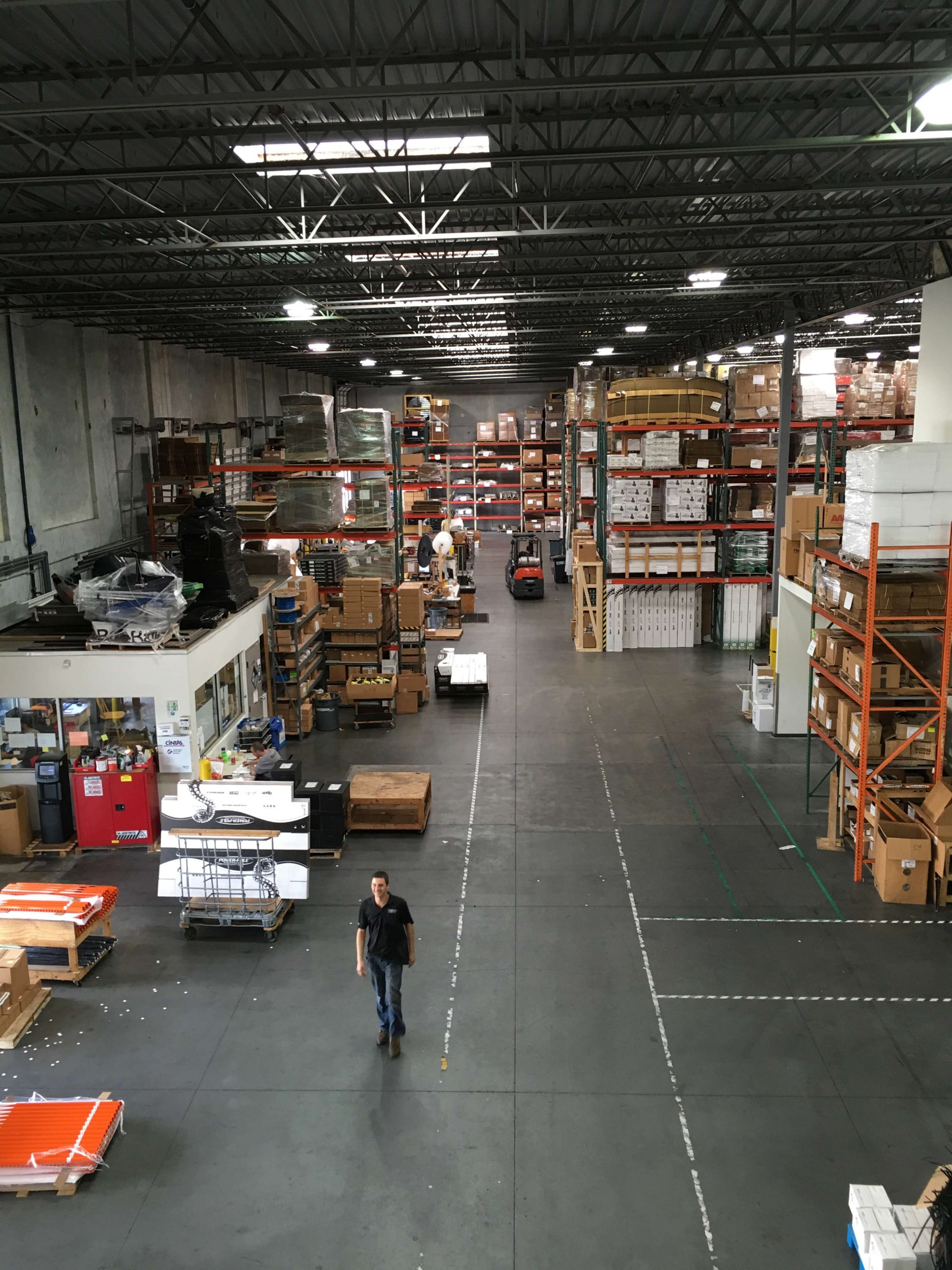 This is JL Marineâs massive warehouse.  