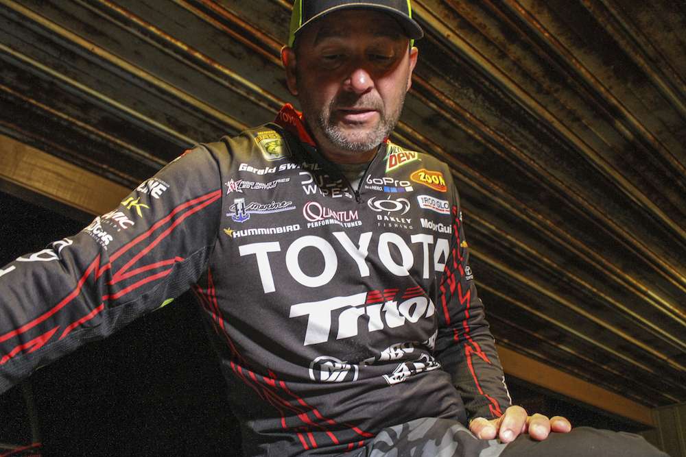 Gerald Swindle fished the 2015 Elite Series season without a hard-bait sponsor and was able to experiment with any and every crankbait. Upon seasons end, he had five crankbaits that rose to the top of his list.