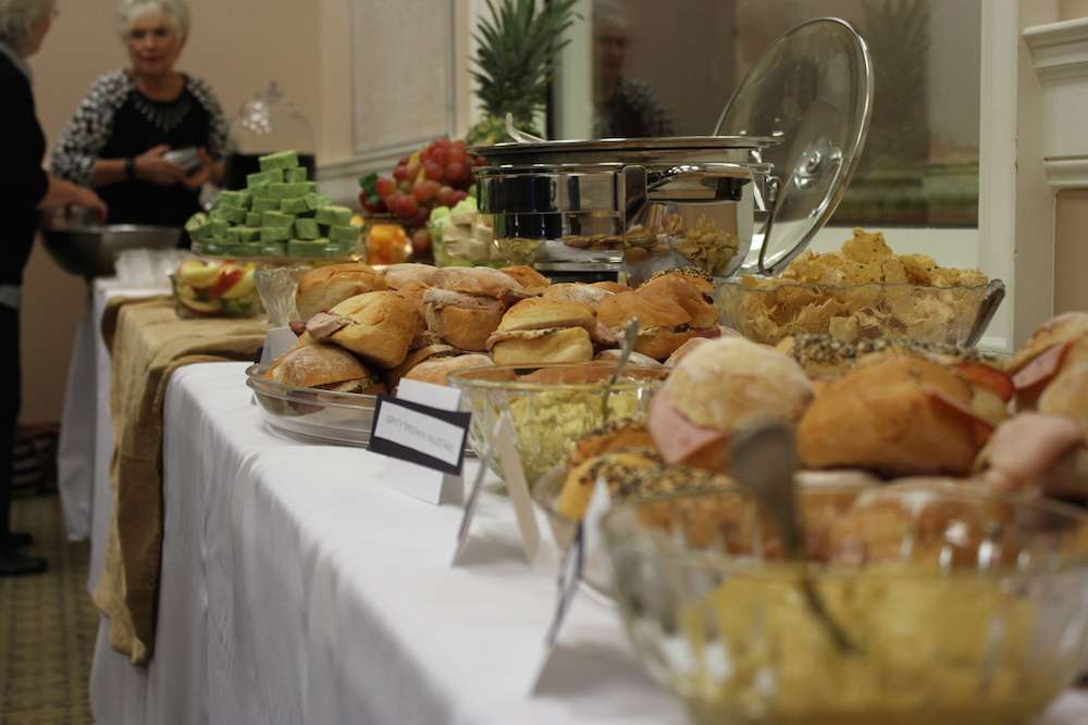 A nice layout of food for the guests in attendance.