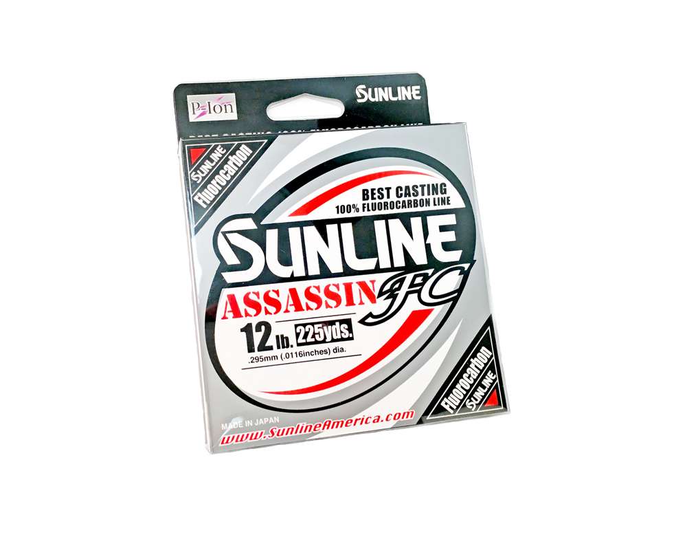 <b>Sunline Assassin FC:</b> Assassin FC features the P-ion processing for a high performing line offered at a competitive price that will perform very well and is highly durable. Assassin FC features a 225-yard spool and is offered in 8-, 10-, 12-, 15-, 20- and 25-pound tests. $19.99-$22.99; <a href=