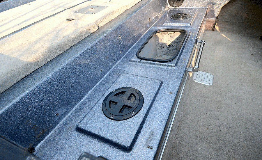 An electric drill with a Phillips screwdriver bit made short work of removing the original seats. Hereâs my boatâs bench after the seats have been removed. As you can see, I had some issues with the raised areas on the bench.