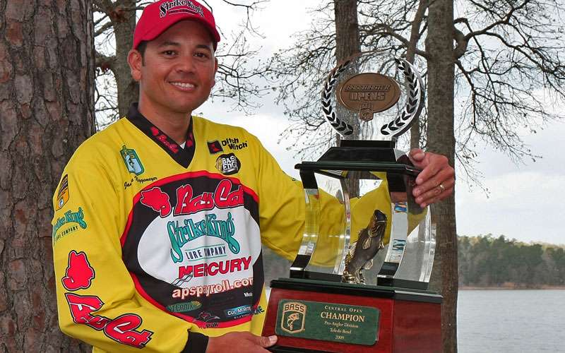 The Central Open on Toledo Bend in 2009 was his third B.A.S.S. victory.