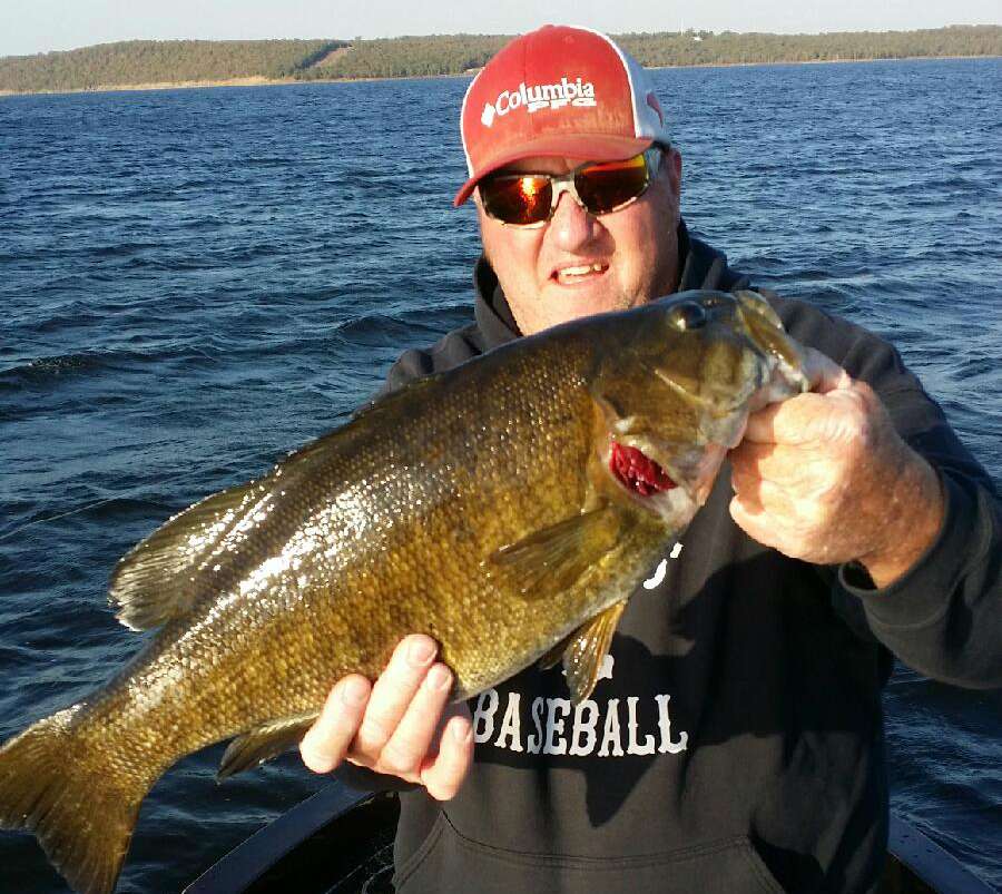 âMartyâs smallie -- 6 pounds, 10 ounces -- caught topwater fishing in Skiatook, Oklahoma.â Submitted by Marty