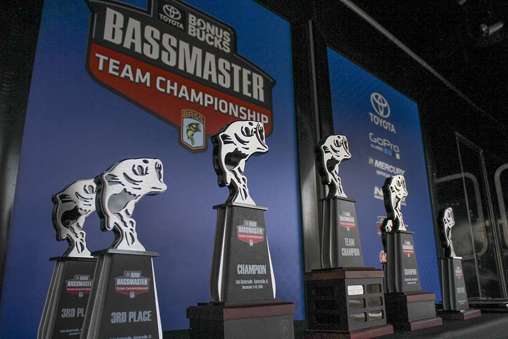 Almost 200 teams from across the nation competed for two full days on Lake Guntersville in hopes of being crown Toyota Bonus Bucks Bassmaster Team Champions. After today a champion is crowned as well as the top three teams will break-up into six individuals to compete for one Bassmaster Classic berth.