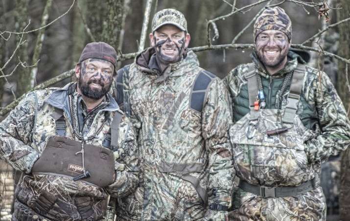 Kevin VanDam has become quite fond of duck hunting in Kansas while he's in the state for deer hunting. He even joins friends in the Duck Dynasty ritual of painting his face. 
