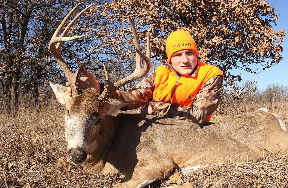 Jackson was the first to kill a deer on the three-day hunt.