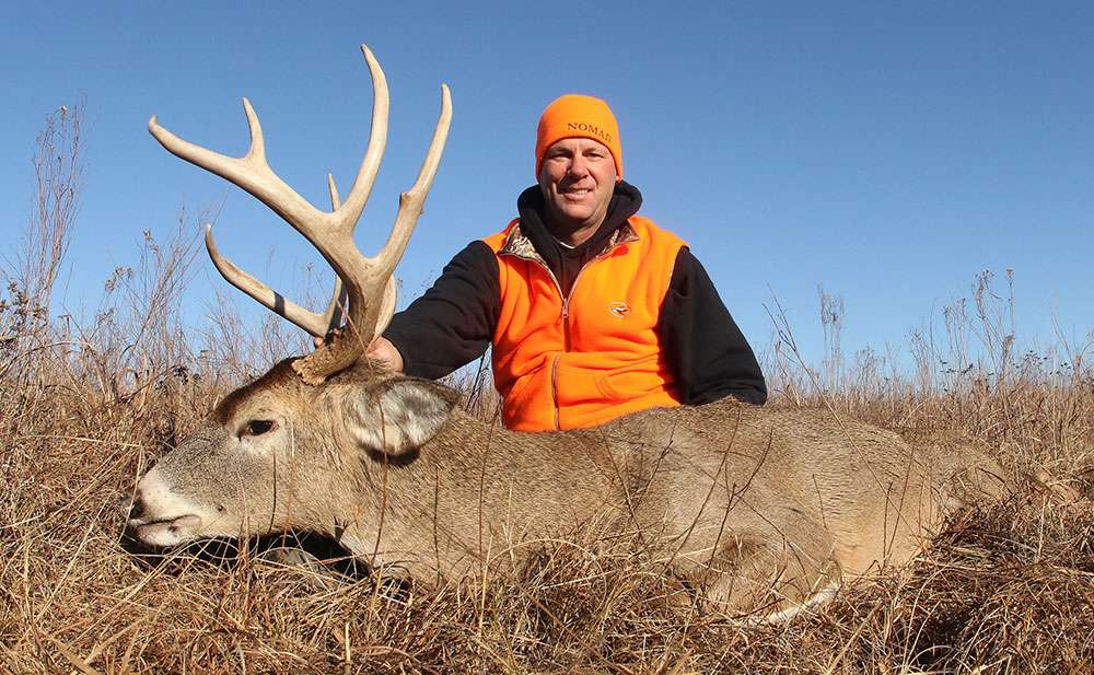 His father would join him with his own buck the next day, a 10-point mainframe buck that was coursing through the draws and ridges of their east Kansas deer lease.
