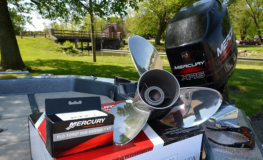 The ideal way to determine the best stainless steel prop for a given bass boat is to test run the boat on the water with a variety of props. Few anglers have access to the various props needed to do this, including me.<p>
I did online research, talked to marinas, boat companies and Mercury techies to get opinions on the best prop for my boat and motor combination. When I started this task, I was thinking in terms of a four-blade prop. Four blades generally hold better at crawl speed when youâre navigating huge waves on big water, such as Lake Erie.<p>
However, Mercuryâs three-bladed Tempest prop with a 23-inch pitch was recommended to me from several sources, including anglers who had a boat and motor similar to mine. The Tempest propâs blades have a large surface area, which allows it to perform well at top end and at crawl speed in treacherous water.<p>
The Tempest prop has proved to be an excellent match. My hole shot and mid-range acceleration are tremendous. Also, Iâve bucked big waves with the boat at Champlain, Lake Erie and Lake St. Clair and the prop has yet to lose its grip.