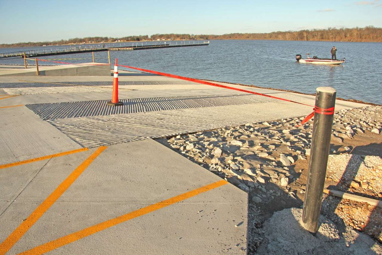 Originally rebuilt for the 2013 Bassmaster Classic on Grand Lake, construction crews are adding even greater improvements and final touches to the Wolf Creek Boat Ramp in Grove, Okla., in preparation for the 2016 Classic.  It is one of the largest, newest and most tournament friendly ramps in America. 
