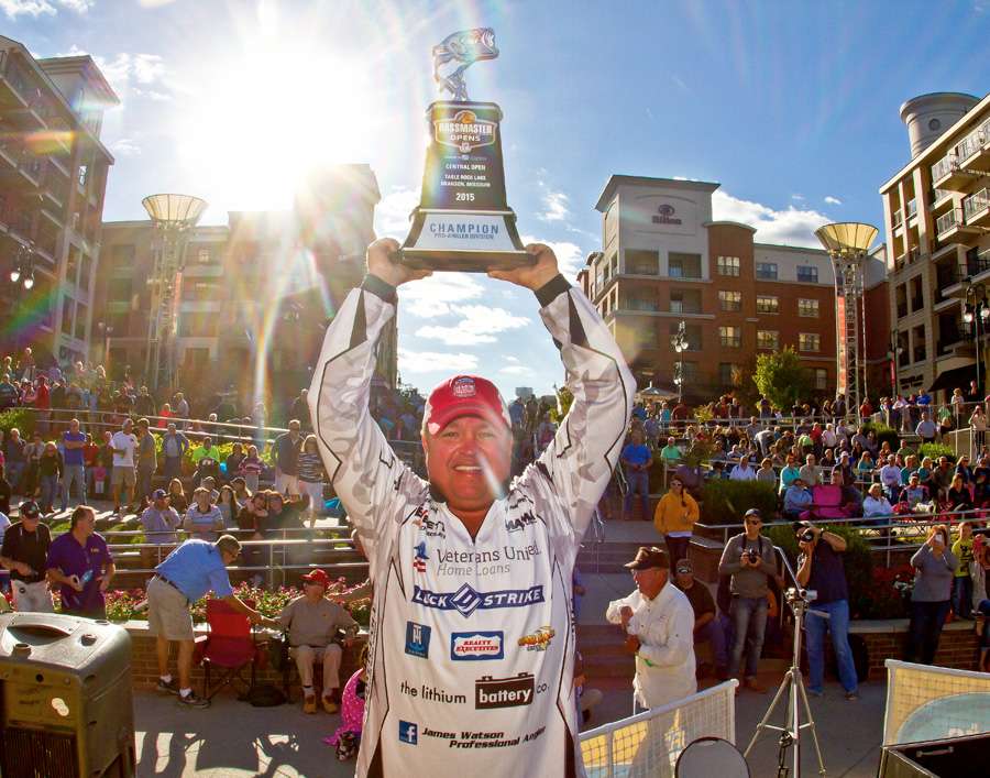 James Watson secured a Bassmaster Classic berth by winning the Central Open held on Table Rock Lake. 