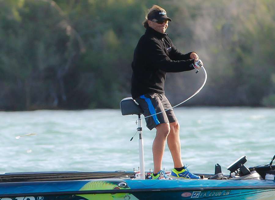 After suffering a back injury on the Sacramento River, Byron Velvick struggled to fish the next event on Lake Havasu. Velvick eventually made the decision to withdraw from Elite Series competition.