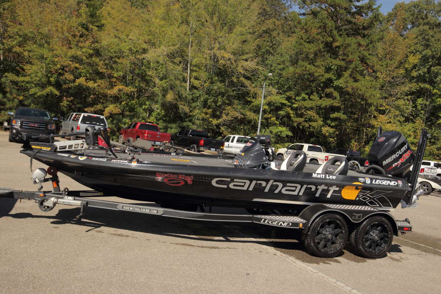 During the 2015 season, Lee fished in a 2015 Legend V20 boat equipped with a high performance 250 Mercury Pro XS motor.