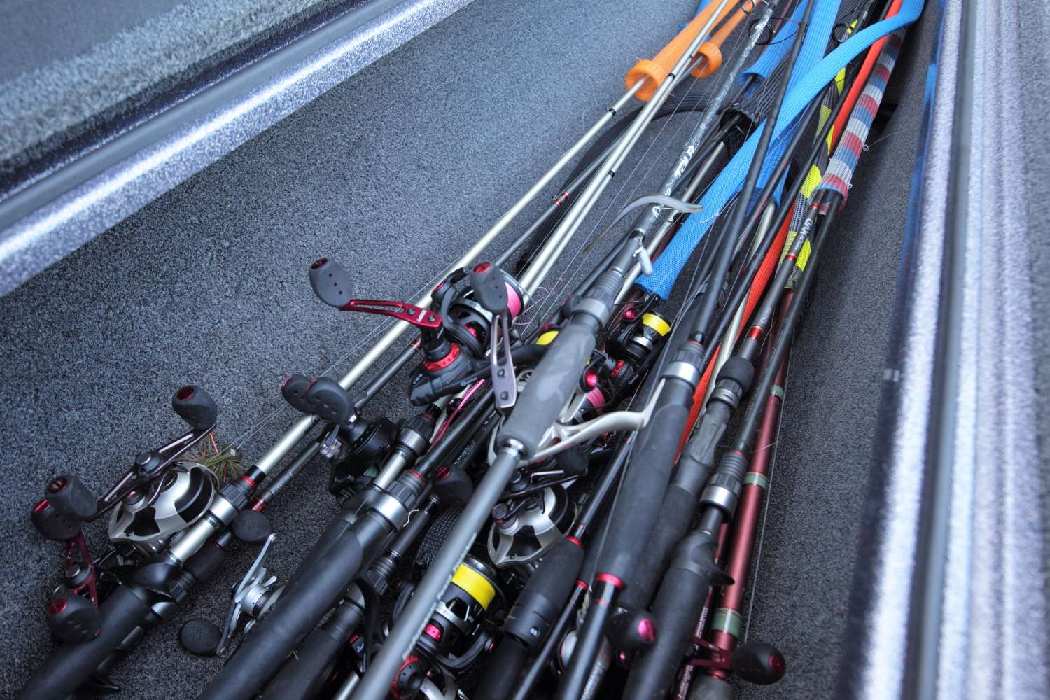 Lee recalled examples in the past where he didn't have enough rods to fish effectively. Because of this, there can be 30 to 40 rods in the locker at any given time.