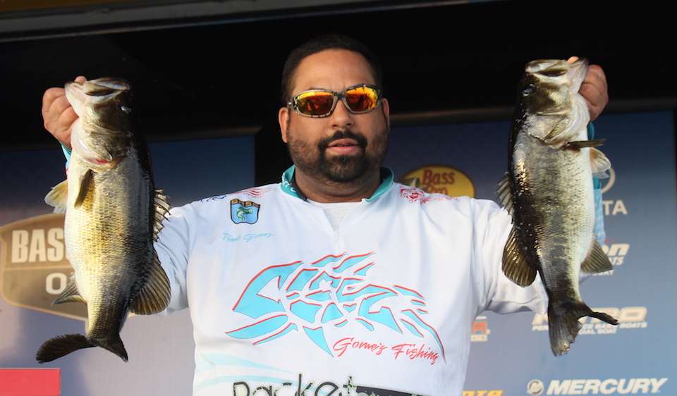 Co-angler Tomas Gomez sits in 3rd with 17-3. 