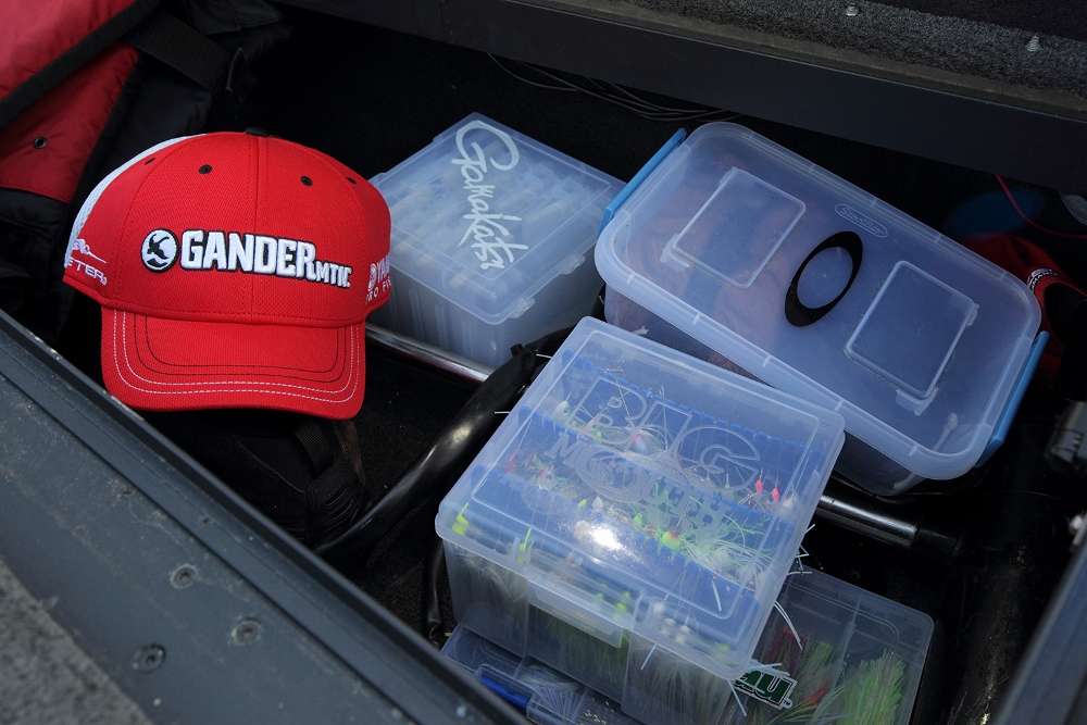 You'll always find a spinnerbait box or two in the right locker.