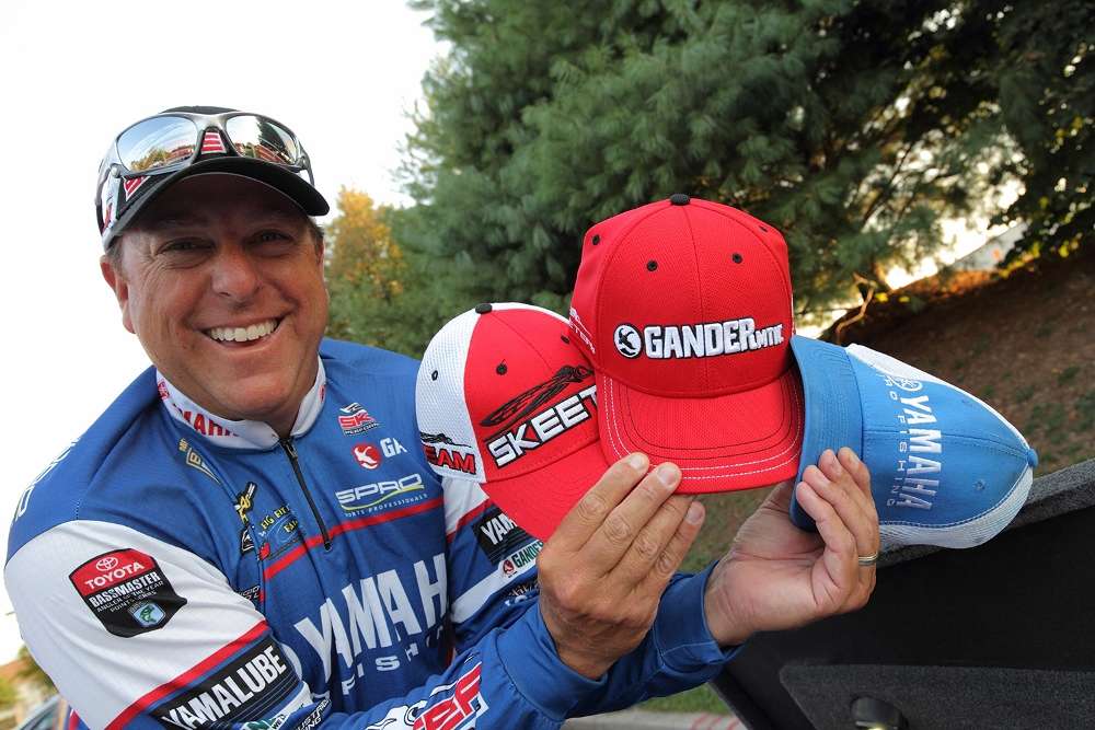 Like he said, as one of the best-dressed anglers on tour, Rojas's hats always stay nice and clean.