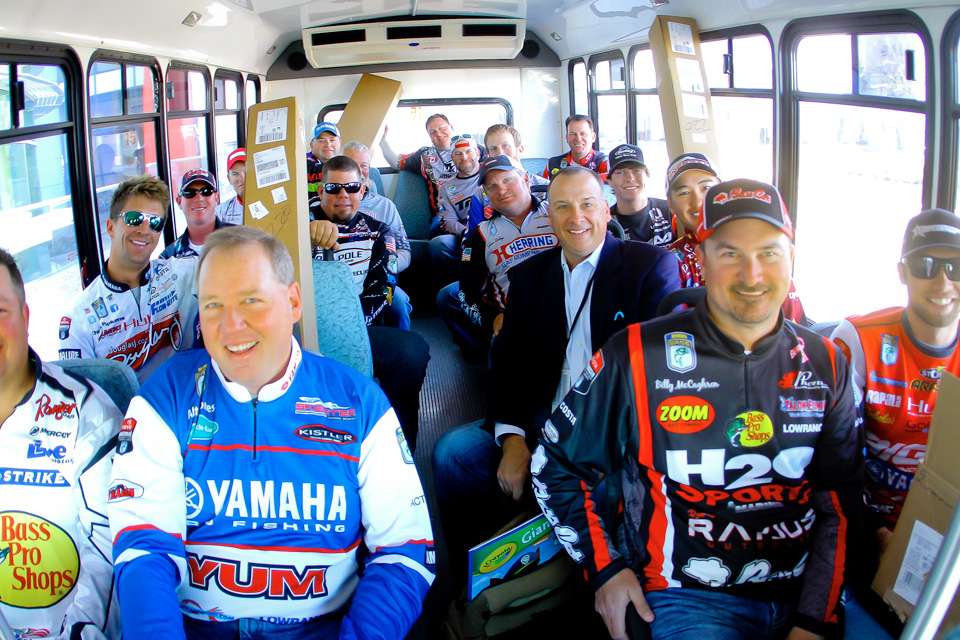 Several Classic competitors boarded a bus today on one of their only days offâ¦