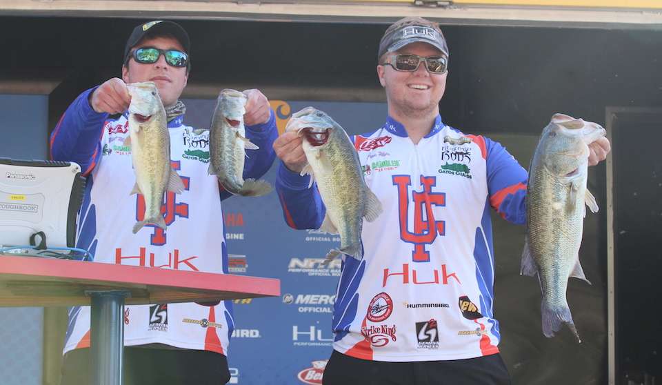 Shane Haas and Reid Hammil of the University of Florida 9th with 21-13. 