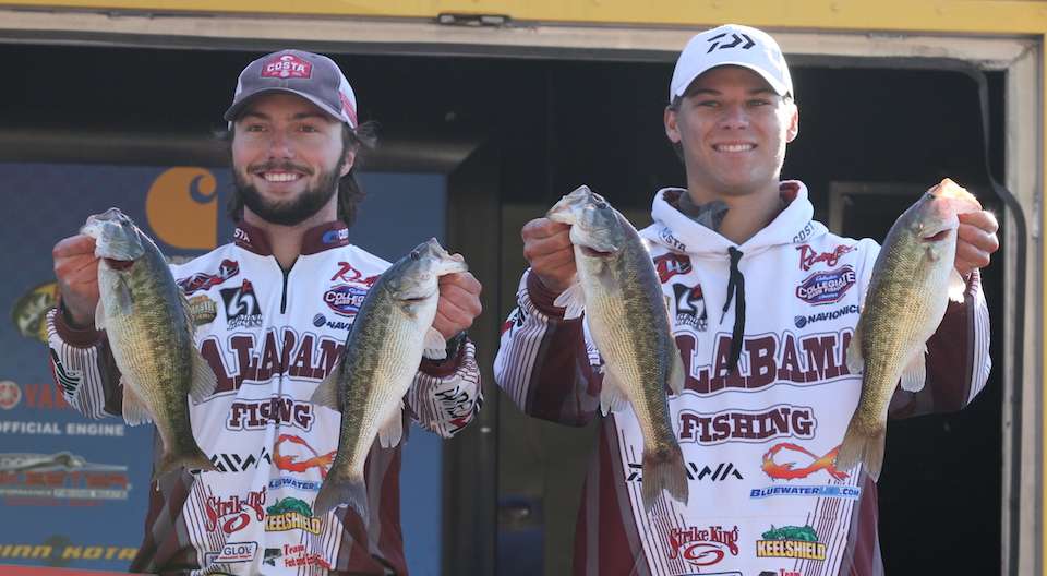 Anderson Aldag and Lee Mattox of University of Alabama sit in 9th with 11-2.