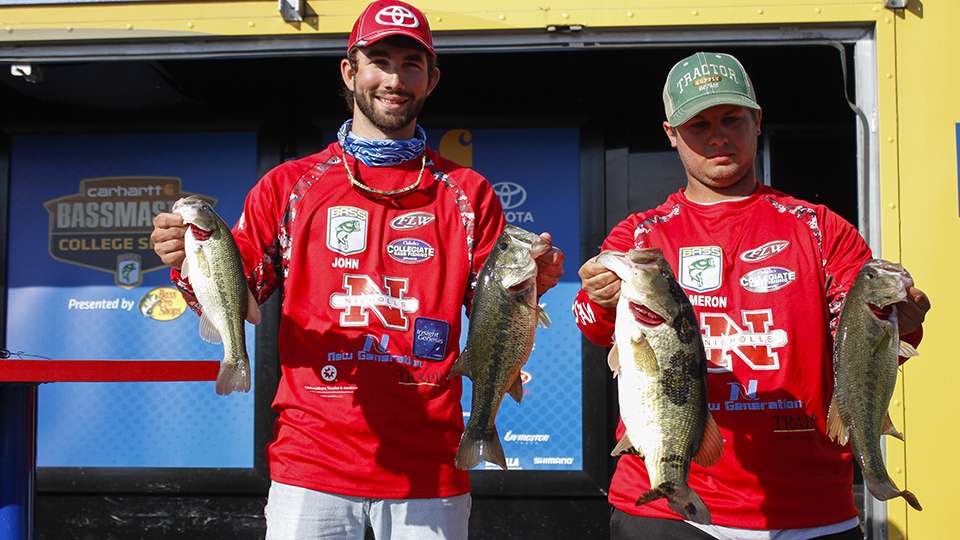 John Authement and Cameron Naquin, Nicholls State (5th, 21-3)