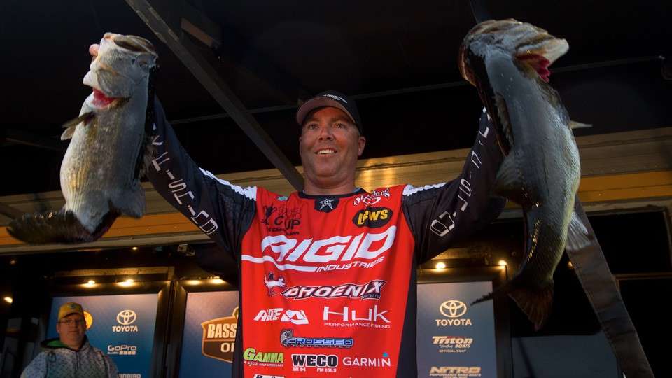 Brad Knight stormed out to take the Day 1 lead with more than 22 pounds on Thursday. His big day helped propel him to the final day due to the tough bite and changing conditions that the Kissimmee Chain experienced throughout the week.