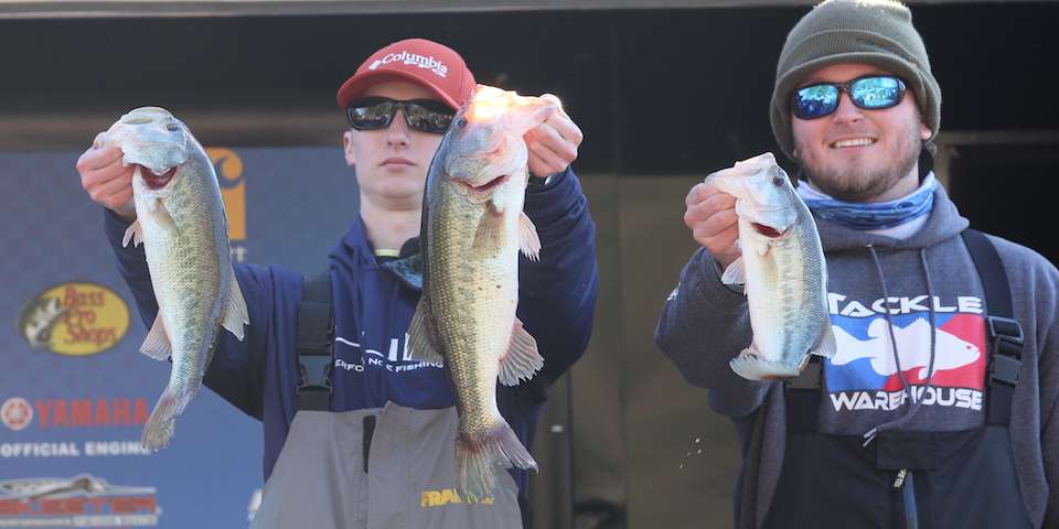 Tyler Collins and Bradley Rilling of Kennesaw State University with 10-14 for 13th.