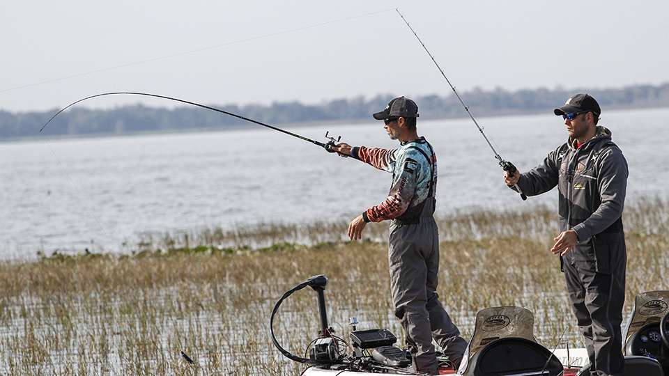 Panzironi and Tipp worked well together as both were supportive of each other every time they caught a fish. Itâs always a pleasant surprise when a pro and co-angler fist bump to congratulate each other. That happened a couple times throughout the day.