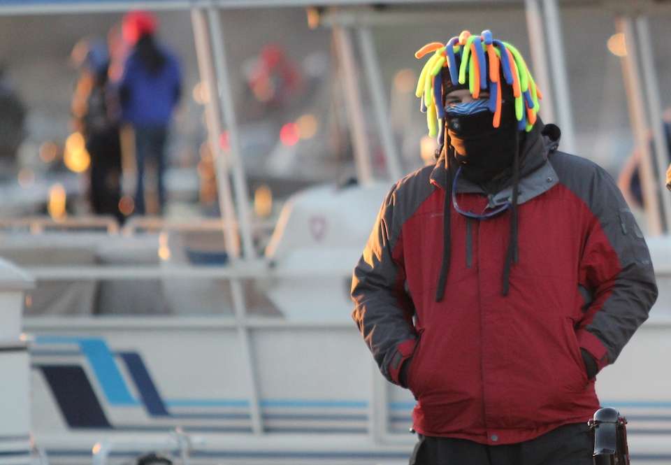 Anglers will wear anything they can get their hands on to stay warm this week. 