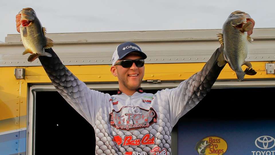 He pushed Wesley Strader to the very edge, but eventually lost by just 2 ounces. The local stick weighed 15 bass for 50 pounds, 3 ounces over the three-day tournament.
