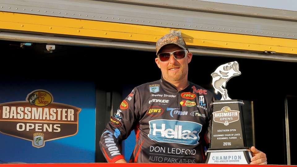 As long as Strader competes in the final two Southern Opens of the Bassmaster Opens season then he will fish in his second Bassmaster Classic. His first was way back when Mike Iaconelli won the Classic in Louisiana. Strader said he was overwhelmed with the Classic as a whole, but wonât get distracted in 2017.