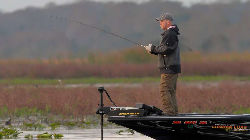 Morgenthaler started the morning down three pounds to tournament leader Wesley Strader. 
