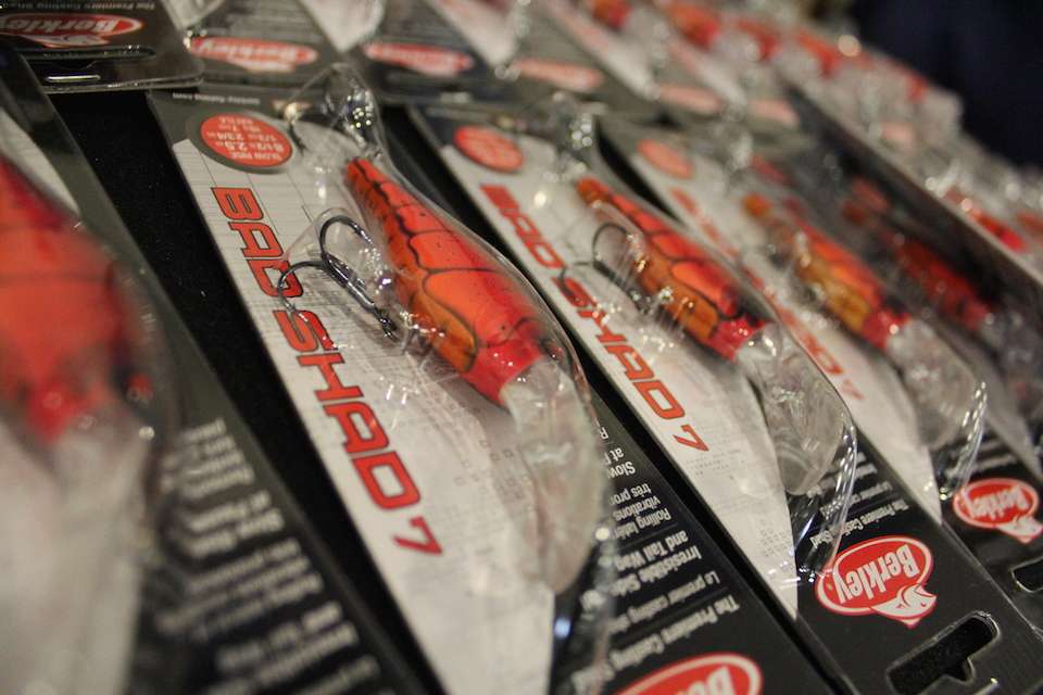 Berkley has a few of their new hard baits on hand for the anglers. 