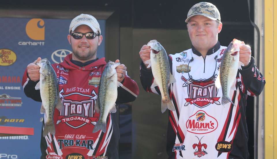 Jesse James and Nolan Vinson of Troy University 8-15 for 56th.