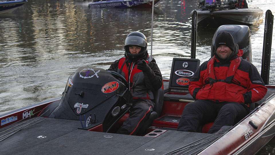 Justin Cooper and Johnny Ledet head out as boat three. They won this event last year and look to defend their title and clinch another berth for the National Championship.
