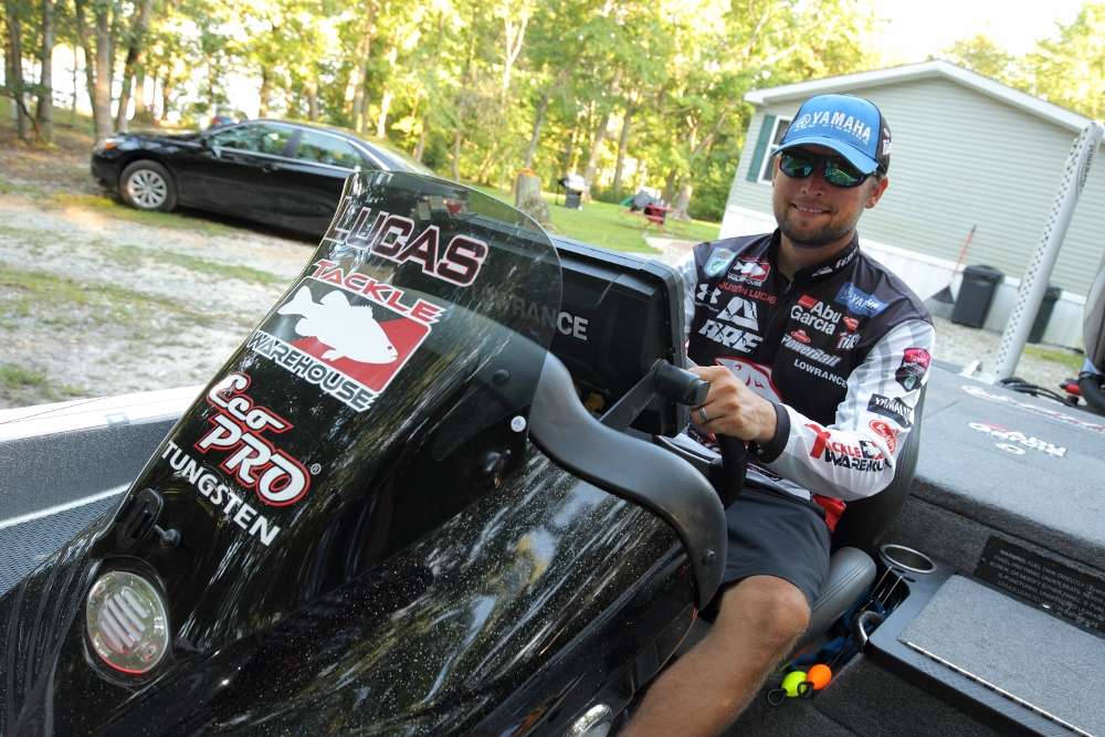 Lucas is surely comfortable in this driver's seat after a full season on the Bassmaster Elite Series.