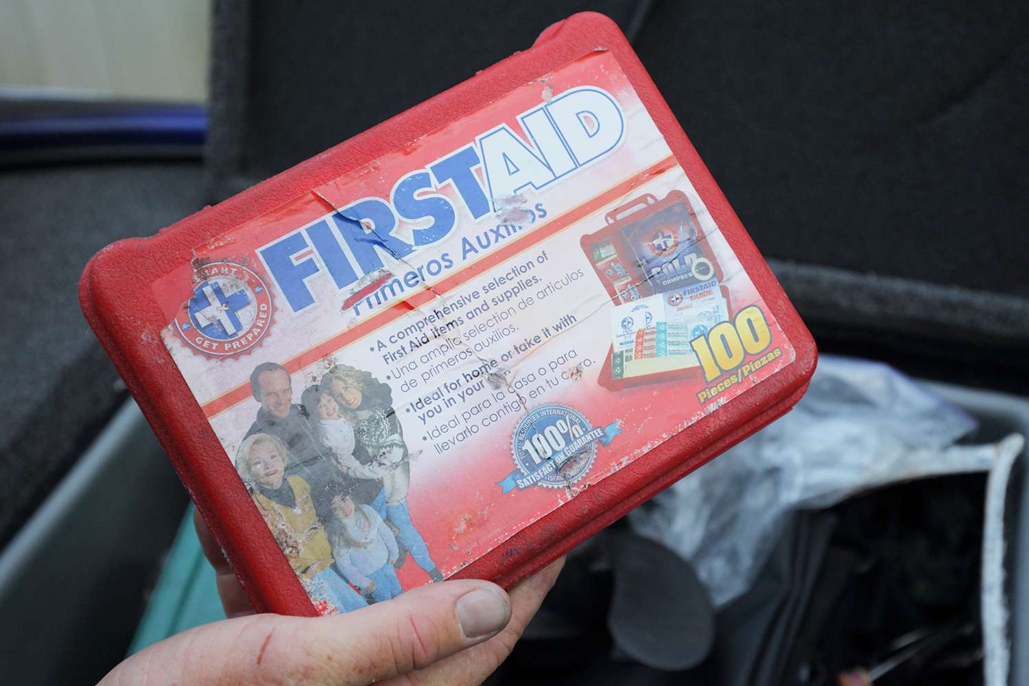 For human care, Bertrand packed the ever-important (and compact) first aid kit.