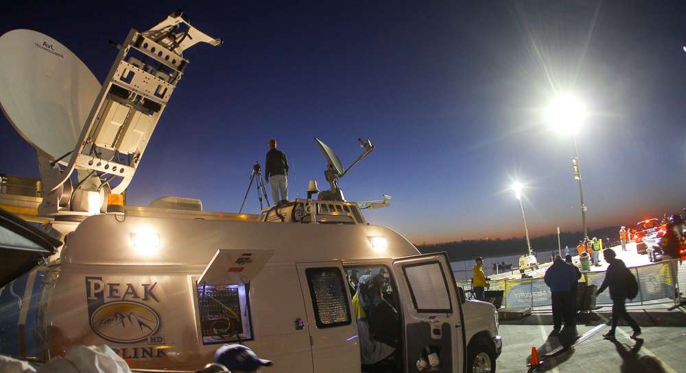 The Classic gets more attention than any other fishing tournament. Arrays of satellite trucks...