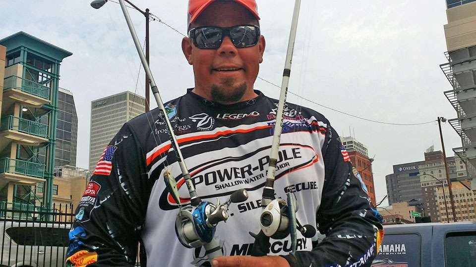 <b>24th: Chris Lane</b><br>

Chris had a key stretch of mid-lake boulder rock that was productive every day. His fish were in 8 feet. His two best baits were a Luck-E-Strike Luck-E-Swim (sexy shad) on a 3/8-ounce head, and a Luck-E-Strike Rick Clunn RC2 Flat Crankbait (blue racer).