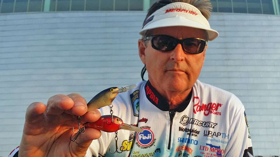 <b>32nd: Bernie Schultz</b><br>

Bernie cranked a No. 7 Rapala Shad Rap (silver) on chunk rock and mixed snaggy wood in 6 feet or less mid-lake.