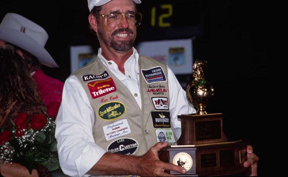 <b>1991 â Ken Cook, Chesapeake Bay, Md. </b><br>
For the third time in a row and fourth time in Classic history, an angler led for each of the first two days, but didnât win. It happened in 1975, 1989, 1990 and again in 1991 when Zell Rowland felt the sting of close, but no cigar. Ken Cook was an Oklahoma fisheries biologist by trade and the first biologist to make it big on the tournament trail. His 3-ounce victory over Randall Romig was second closest in history to that time and still ranks third. Cook had a reputation as one of the best spinnerbait anglers in the business, so it was only fitting that he won with a Hart Throb spinnerbait of his own design. He died unexpectedly in January 2016 of a heart attack.