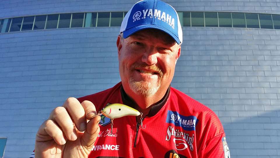 <b>37th: Mark Davis</b><br>

Mark fished rocky secondary and main lake points in 7 to 8 feet. He used an out-of-production Strike King Custom Shop flat-sided crankbait (Tennessee shad).