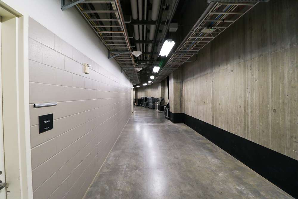 The bowels of the BOK are clean and nice. 
