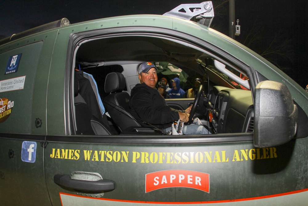 James Watson has a cool, military-style wrap on his truck and boat. 