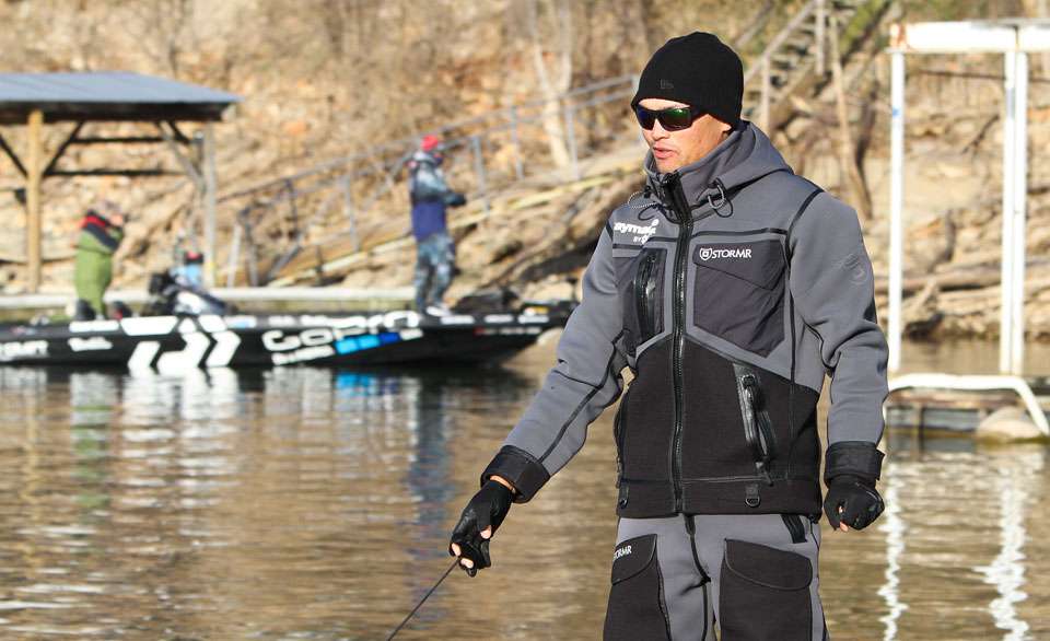 Chris Zaldain and Brent Ehrler fished the same general area Friday morning before Zaldain made an early move.