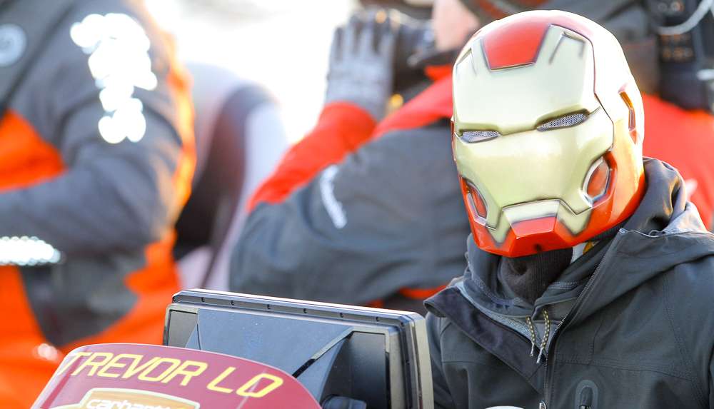 Well, college angler Trevor Lo is Iron Man. Should probably work on the secret identity thing, Trevor. 
