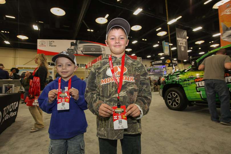 Zachery, 8, and Mason, 7, are from Vienna, Mo. They join the long list of KVD fans that are kids at the Classic. 