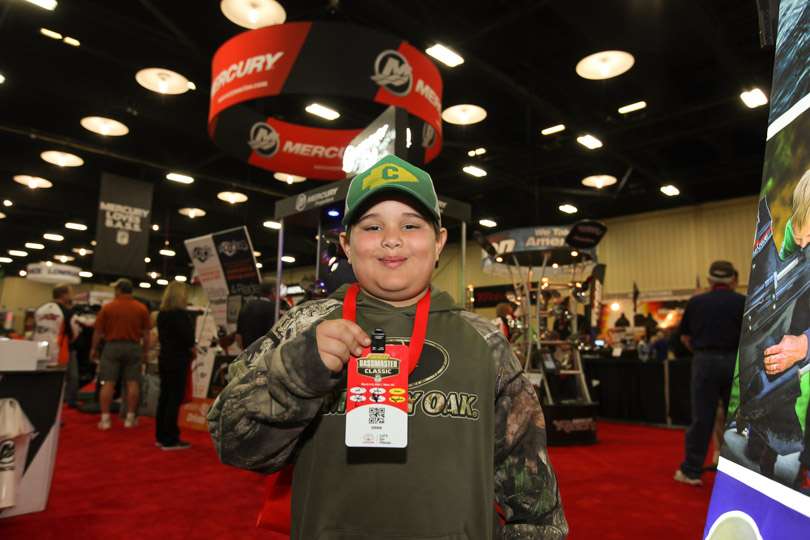 Jeffrey, 7, is from Catoosa, Okla. He is a big KVD fan and came to cheer on his favorite pro. 