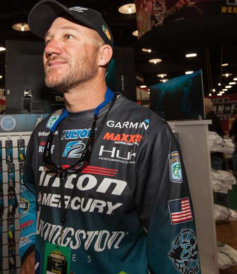 Brent Chapman helping fellow anglers in the Livingston Booth